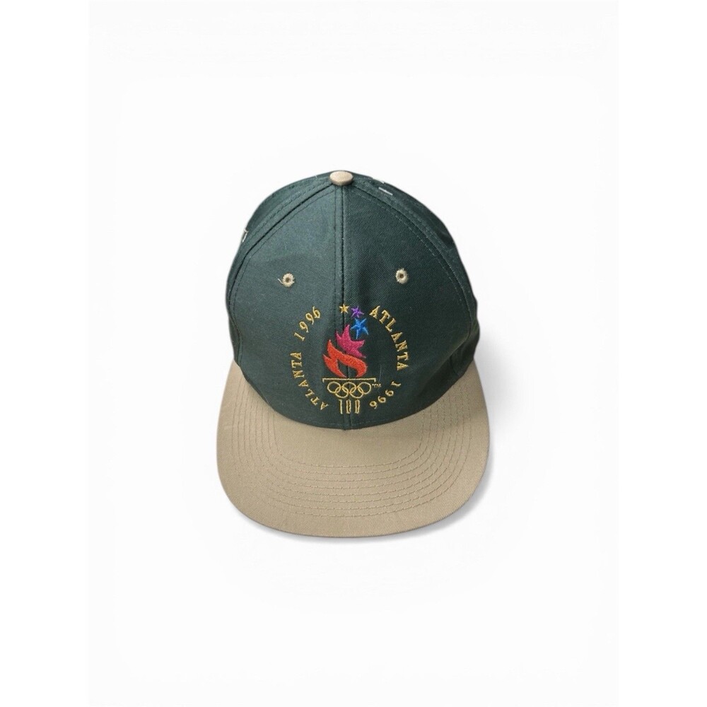 Atlanta 1996 Olympic Games Collection green snapback Hat Cap NWOT Vintage Logo 7